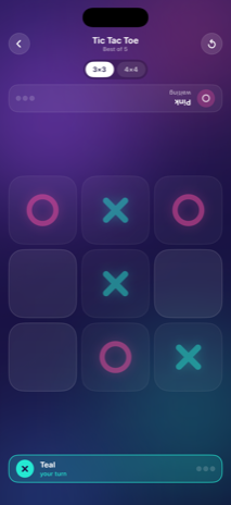 Tic Tac Toe on the 3×3 grid